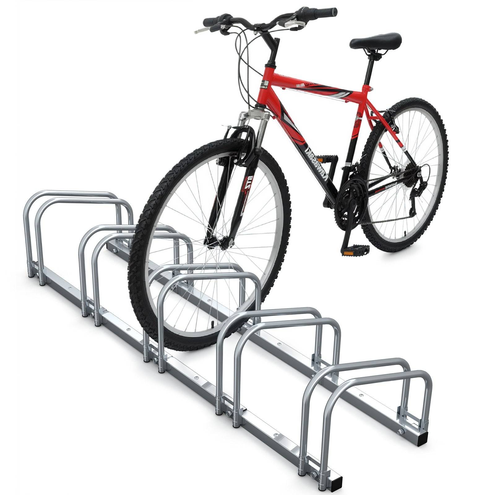 Râtelier range vélos - Support pour 5 vélos - Mural ou au sol - Porte-vélo en acier revêtu - VOUNOT® - Image 1