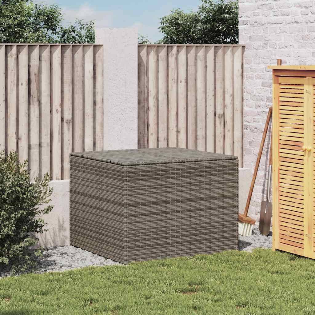 PANGIVO - Coffre de jardin résine tressée gris 80 x 75 x 59 cm - PANGIVO - Image 3