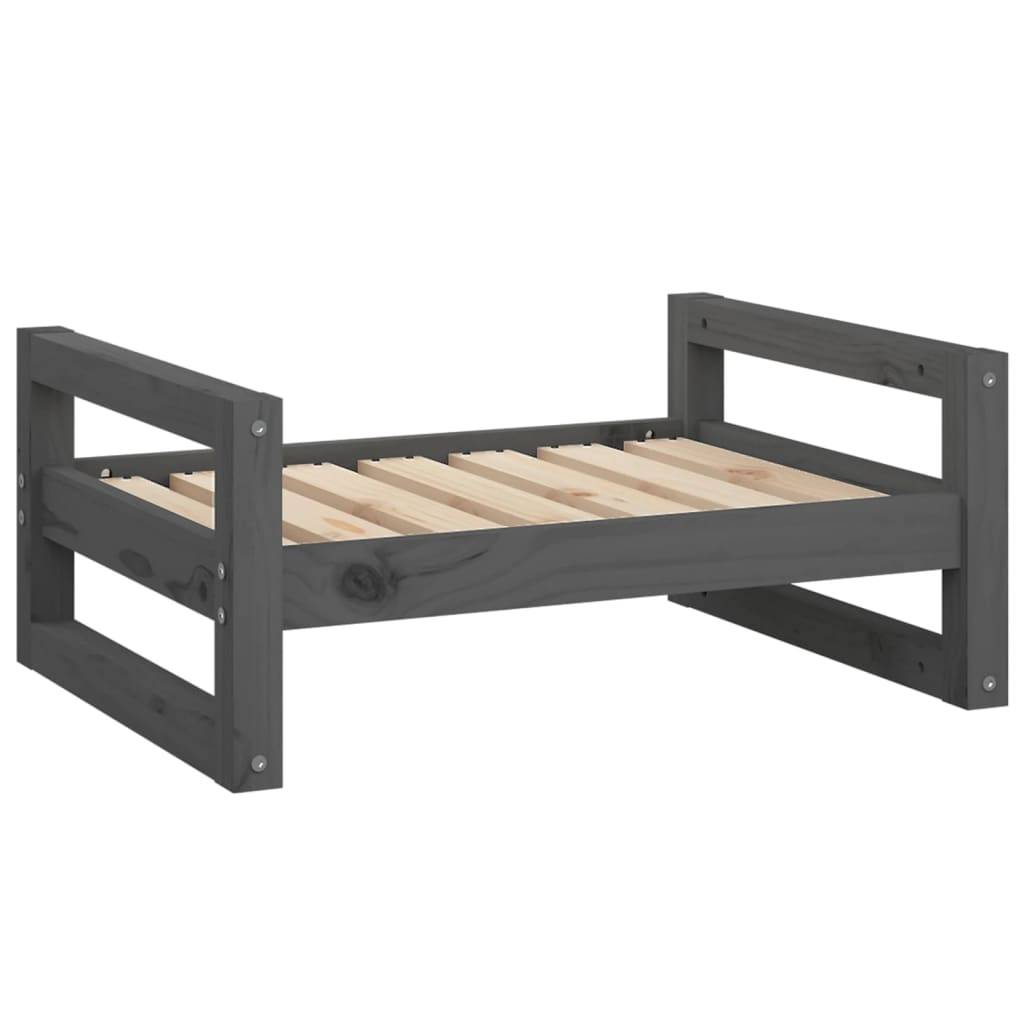 Vidaxl - Lit pour chien Gris 65,5x50,5x28 cm Bois de pin solide vidaXL 821474 - Image 2