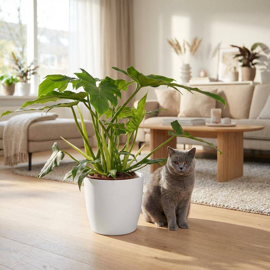 Philodendron Lacerum - Pot de 19cm - Hauteur 65cm - Blanc - Plantes d'intérieur - Image 3