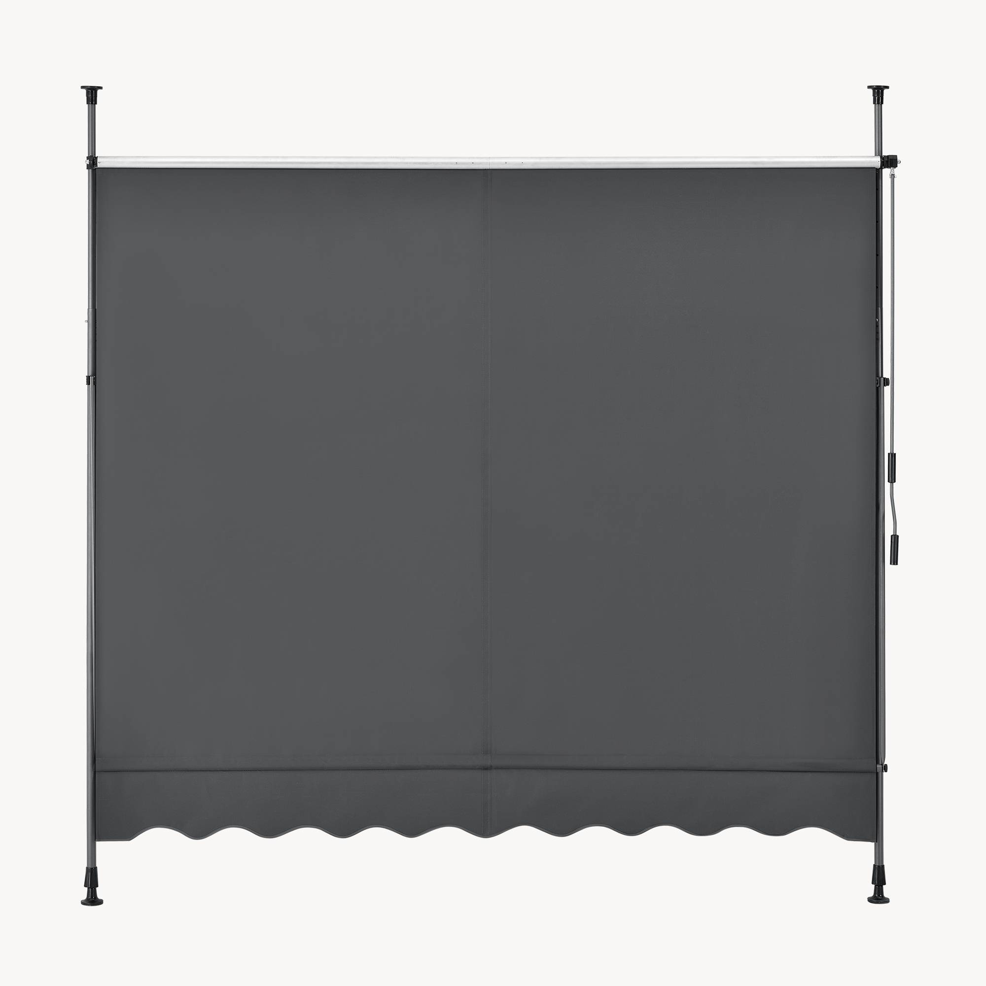Pro.Tec - Store Banne Manuel Auvent Téléscopique 350 x 120 x 220-309 cm Gris [pro.tec] - Image 9