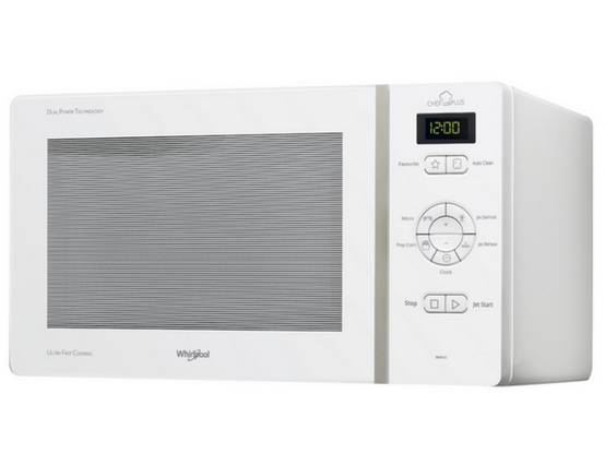 Micro-ondes solo 25l 800w blanc MCP341WH Whirlpool