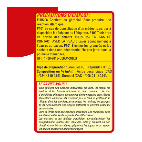 Acto - Répulsif Rongeurs ACTO 400g | Loirs, Rats, Fouines | Bio - Image 4
