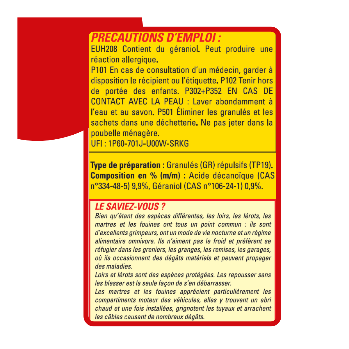 Acto - Répulsif Rongeurs ACTO 400g | Loirs, Rats, Fouines | Bio - Image 4