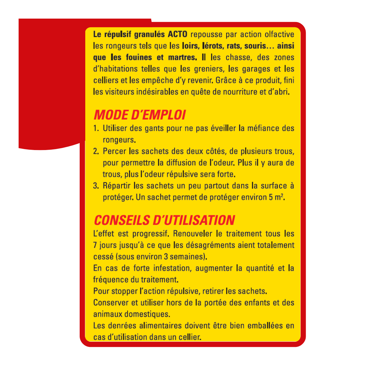 Acto - Répulsif Rongeurs ACTO 400g | Loirs, Rats, Fouines | Bio - Image 3