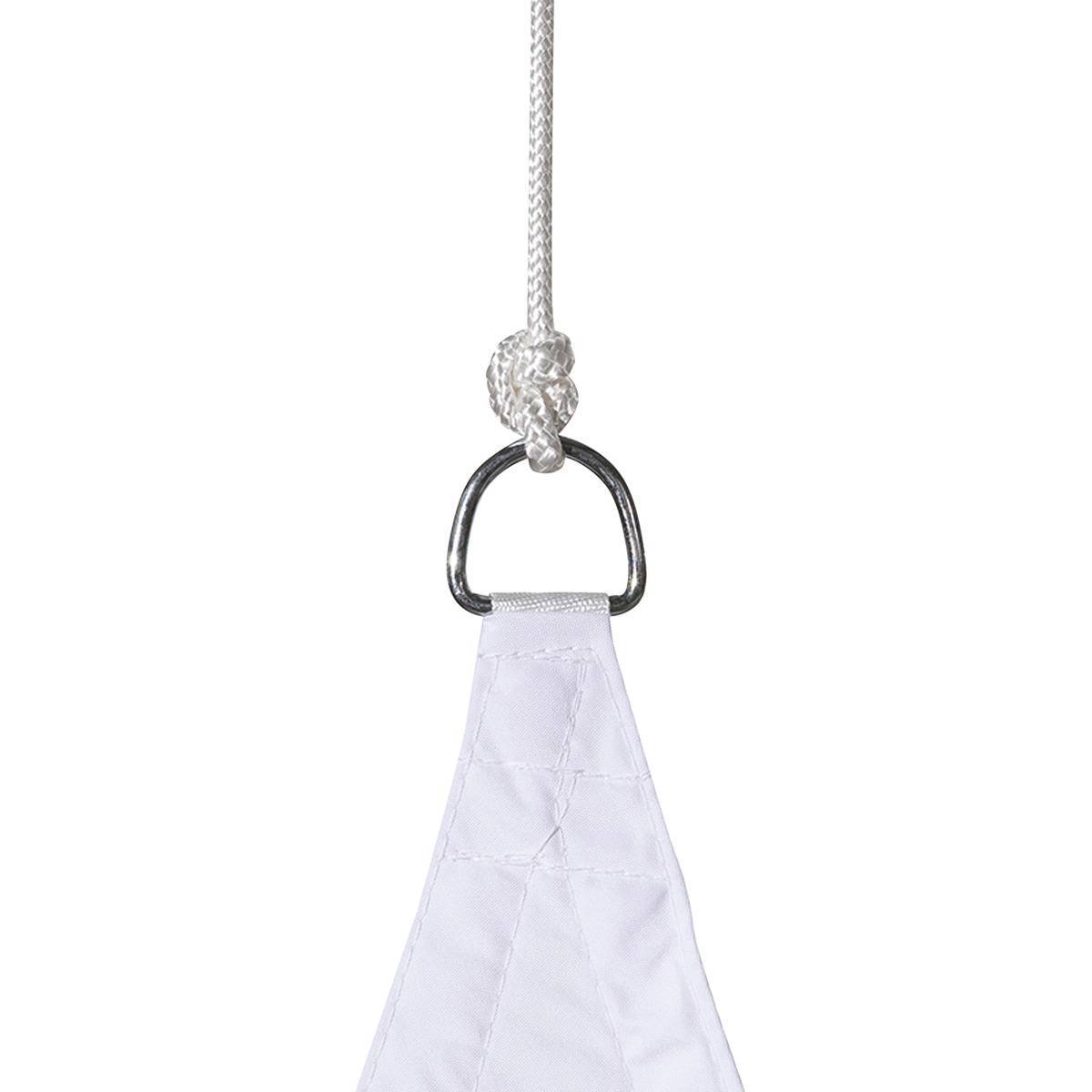 Hesperide - Voile d'ombrage triangulaire "Curacao" blanc 5x5x5m en polyester Hespéride - Image 3
