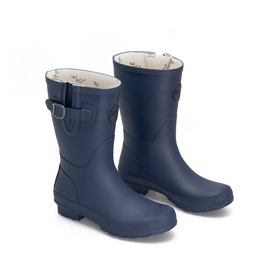 Rouchette - IDOL Wellies Short Navy Rouchette - Image 3