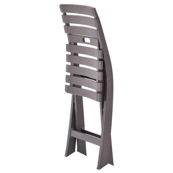 Vidaxl - Chaises pliantes 2 pièces en plastique couleur moka vidaXL 48788 - Image 9