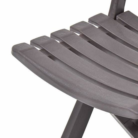Vidaxl - Chaises pliantes 2 pièces en plastique couleur moka vidaXL 48788 - Image 7