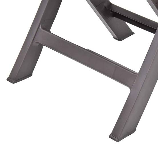 Vidaxl - Chaises pliantes 2 pièces en plastique couleur moka vidaXL 48788 - Image 8