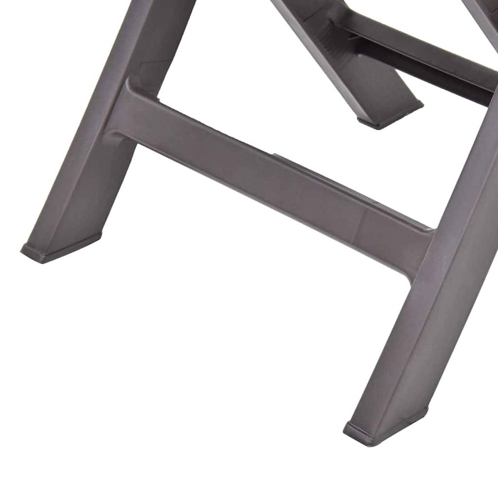 Vidaxl - Chaises pliantes 2 pièces en plastique couleur moka vidaXL 48788 - Image 8