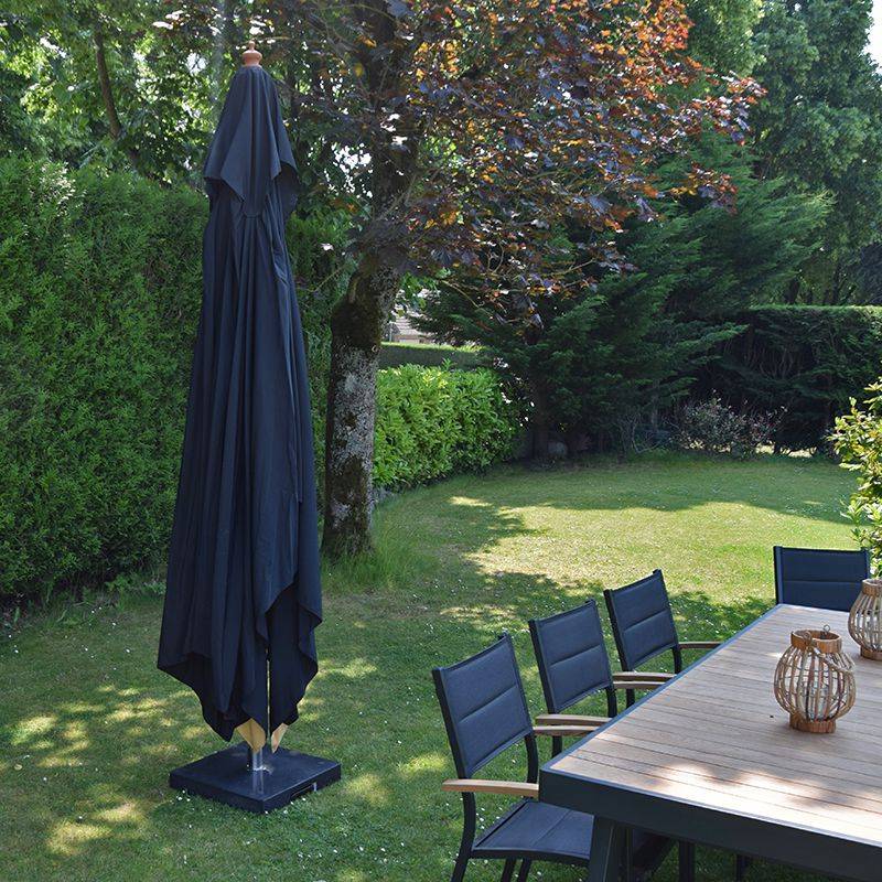 Gecko Jardin - Parasol droit noir 4x3 m Pegasia - Gecko Jardin - Image 7