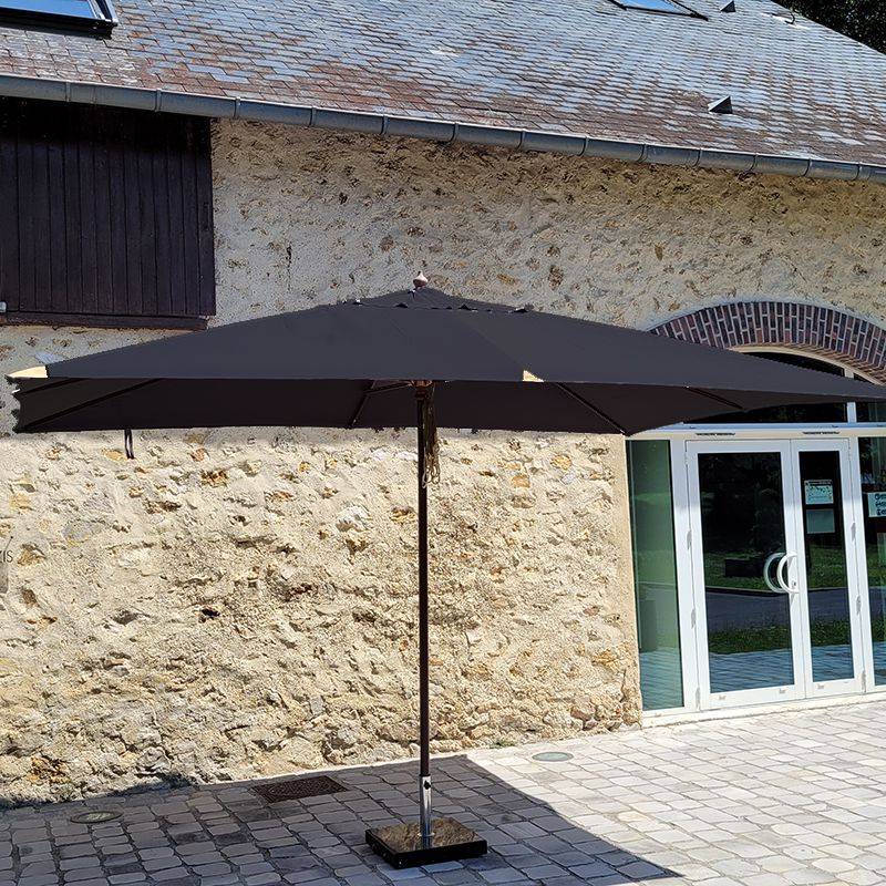 Gecko Jardin - Parasol droit noir 4x3 m Pegasia - Gecko Jardin - Image 1
