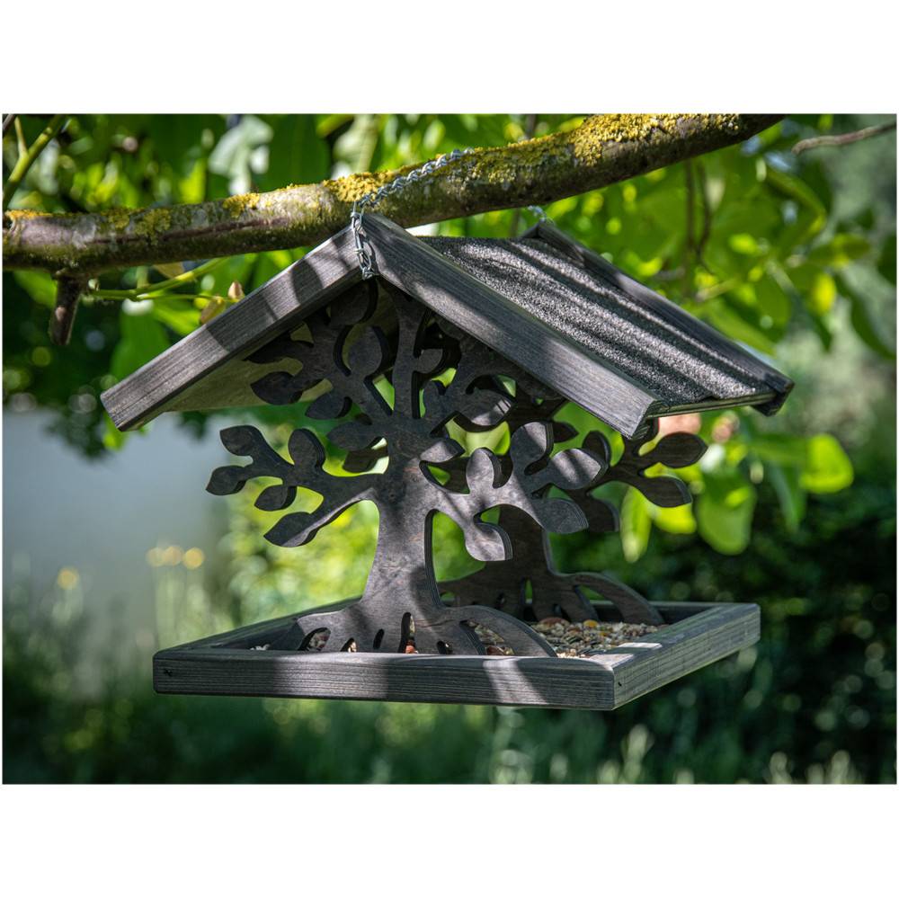 animallparadise - Mangeoire en bois MAGIC 46 X 50 X 35 cm, pour oiseaux - Image 2