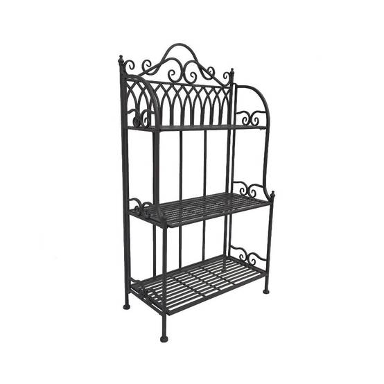 LIWI-Etagère de Rangement MIA, Étagère de Jardin très Stable, Porte -Plante en Fer Forgé LIWI-Etagère de Rangement MIA, Étagère de Jardin très Stable, Porte -Plante en Fer Forgé