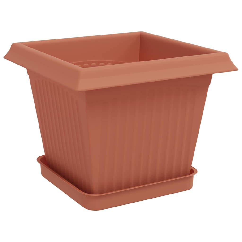 Vidaxl - Pots de plantes 24 pc Rouge brique Plastique vidaXL 3403305 - Image 6
