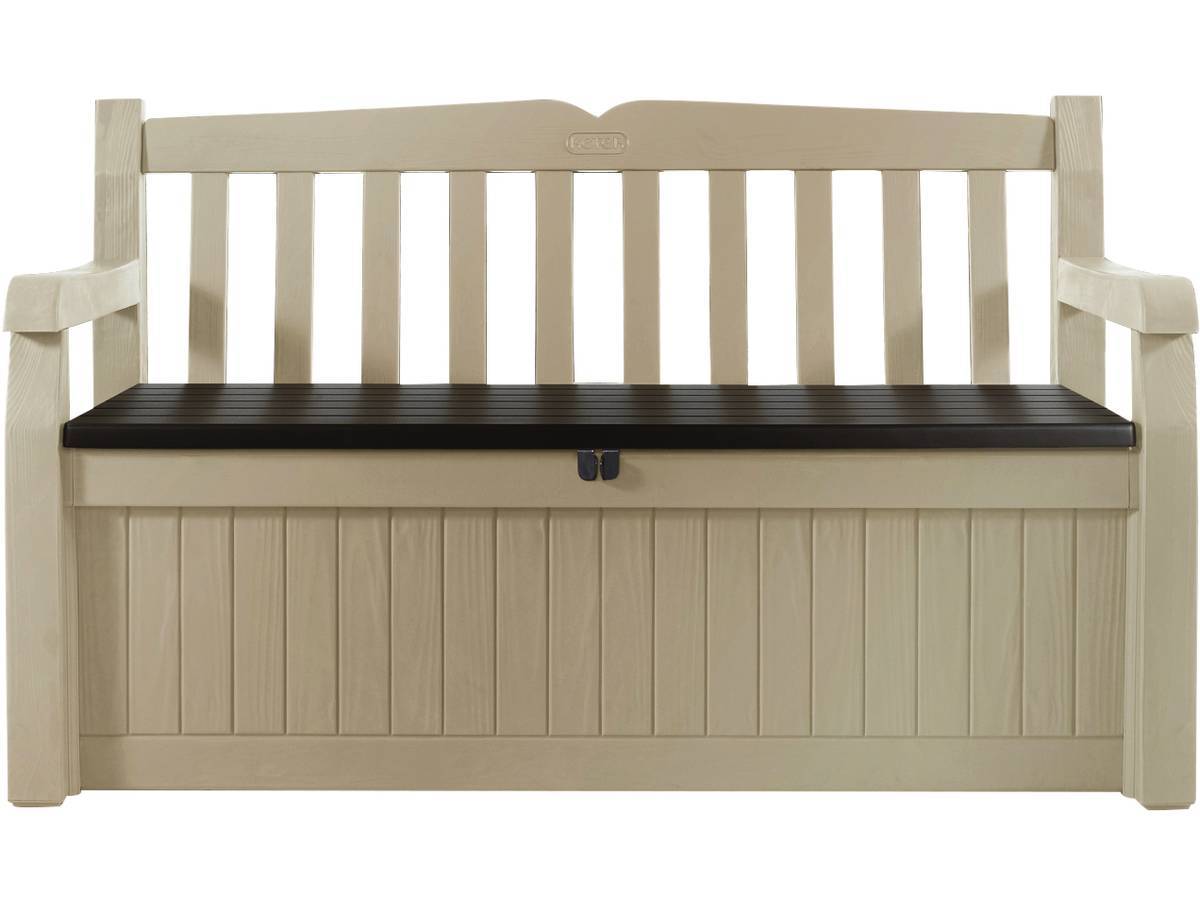 Coffre-banc Jardin Résine "bogota" - 265 L - 140 X 60 X 84 Cm - Beige -habitat Et Jardin - Image 1