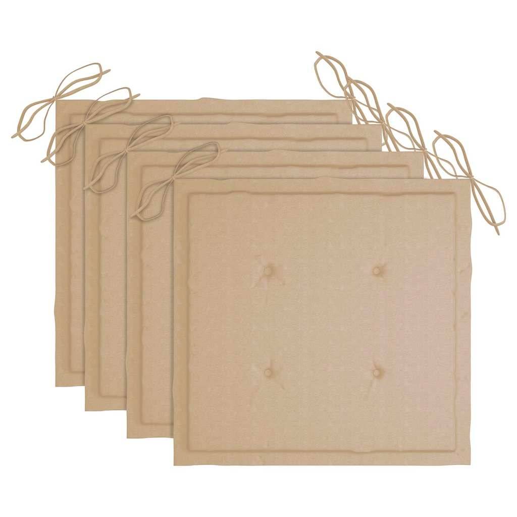 Prolenta Premium - Lot de 4 Chaise bois composite Meindert Beige 56 X 58 X 88 cm - P87209B - Image 6
