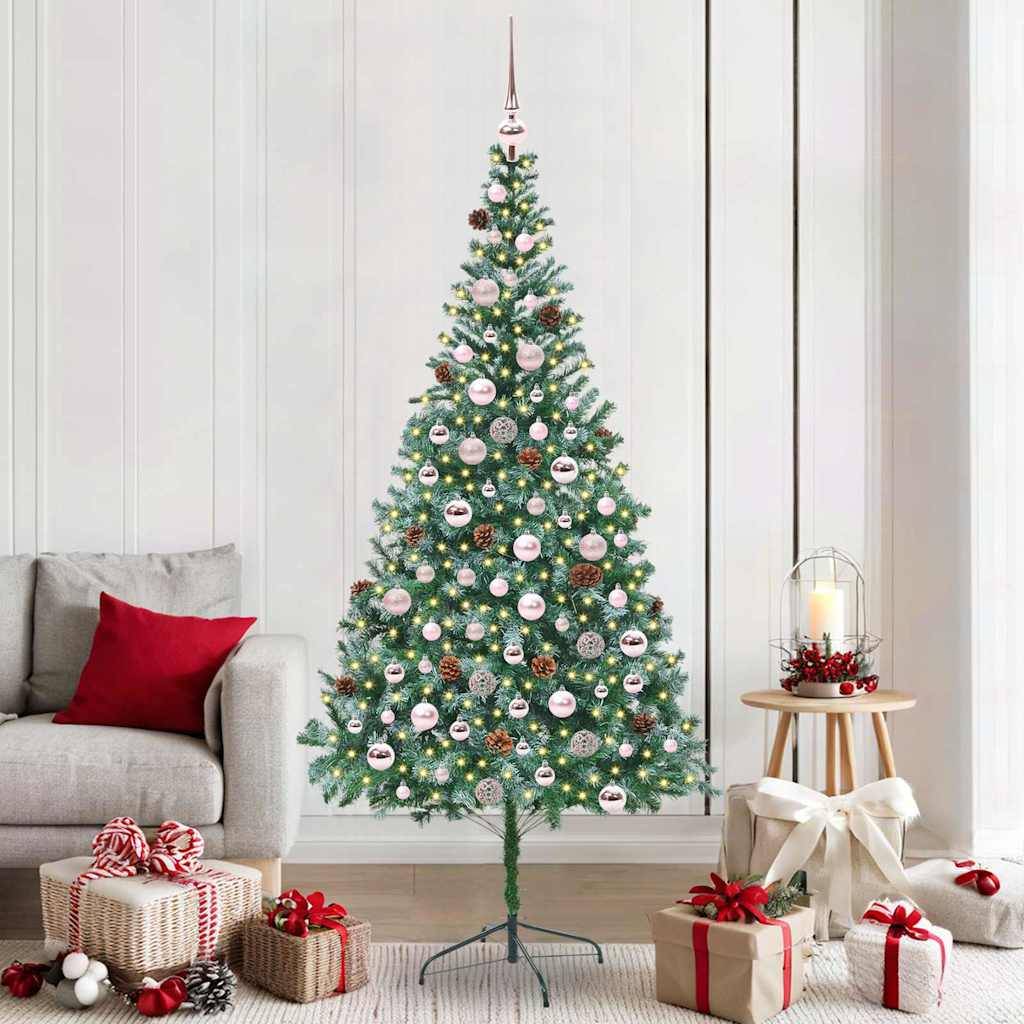 ComfortXL - Arbre de Noël Artificiel 210 cm Haut, Lumineux avec 300 LED et Décorations Complètes – ComfortXL Outdoor Living - Image 1