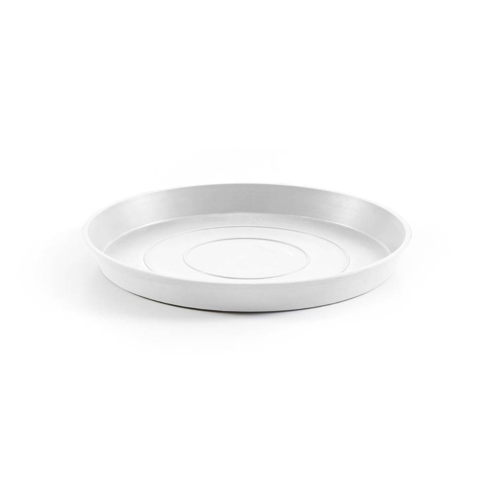 Ecopots - Soucoupe Round 25 Blanc Pur - Ø 21 x H. 2,5 cm ECOPOTS