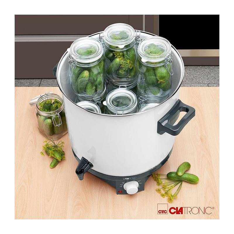 Stérilisateur à bocaux 25L 1800W EKA 3338 Blanc Clatronic - Image 5