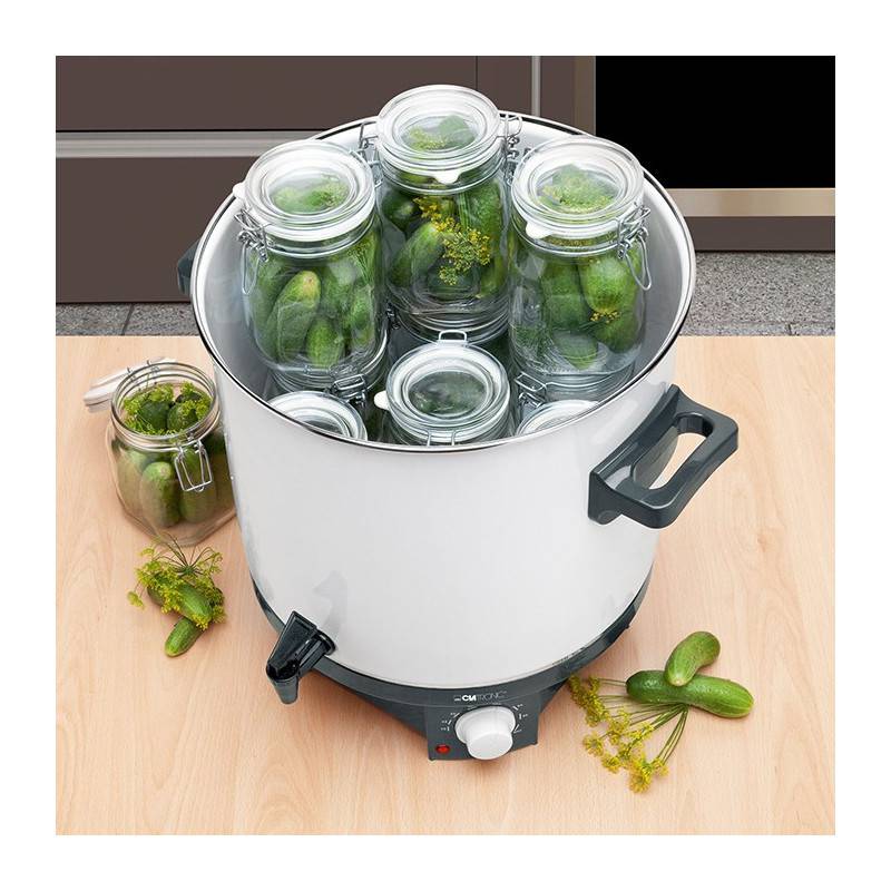 Stérilisateur à bocaux 25L 1800W EKA 3338 Blanc Clatronic - Image 2