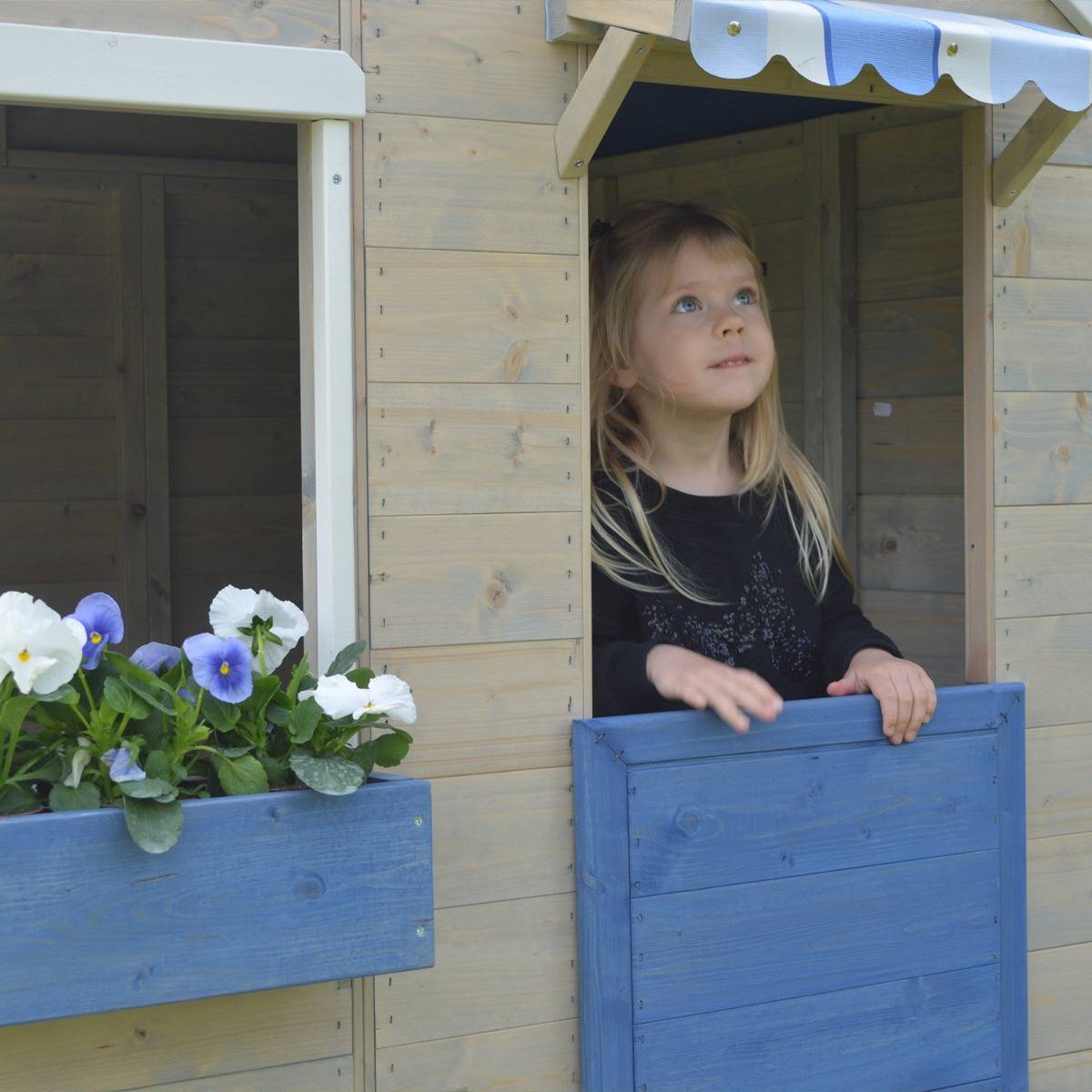 Kangui - Maisonnette enfant extérieur - Cabane en bois avec plancher FLOWI Kangui - Image 6