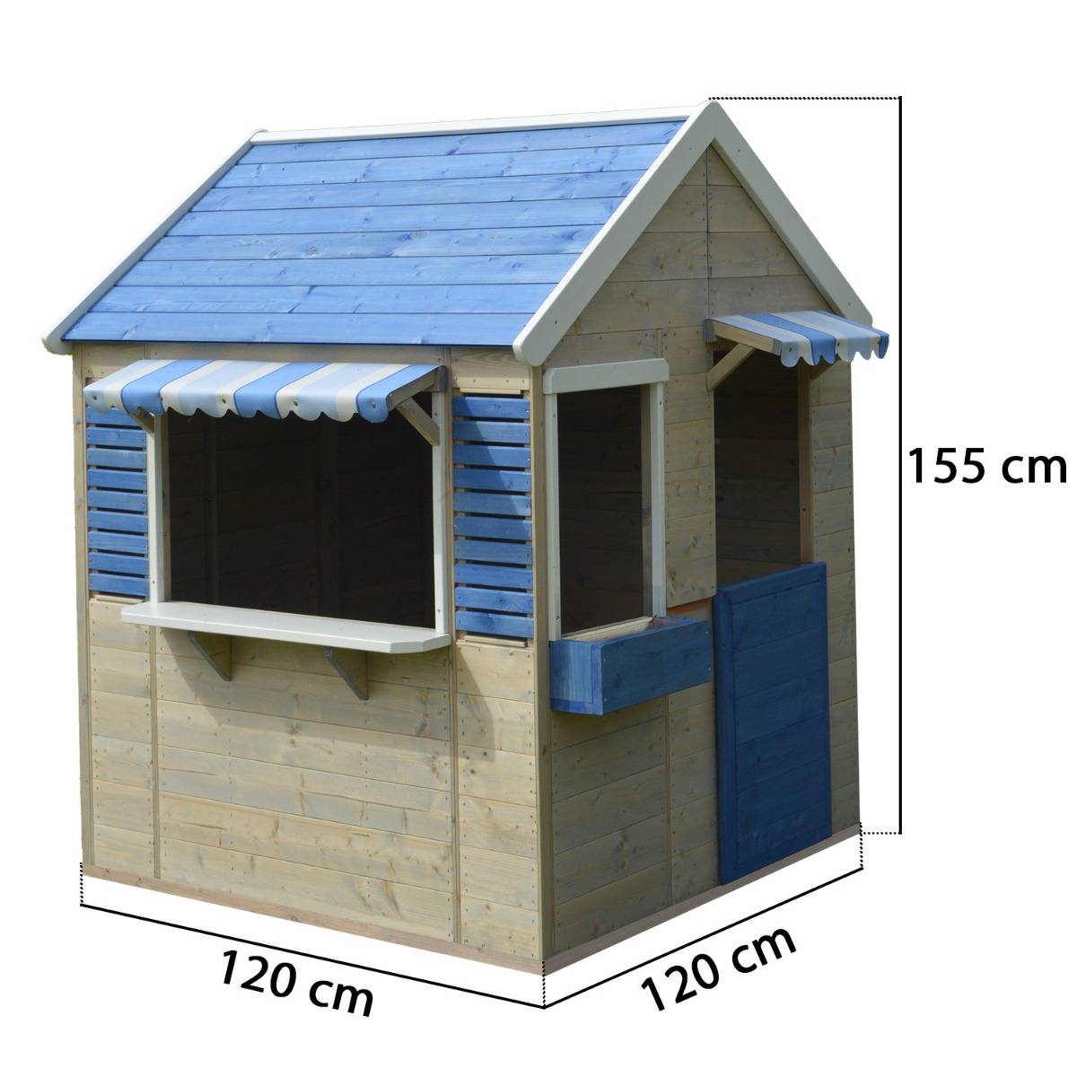 Kangui - Maisonnette enfant extérieur - Cabane en bois avec plancher FLOWI Kangui - Image 4