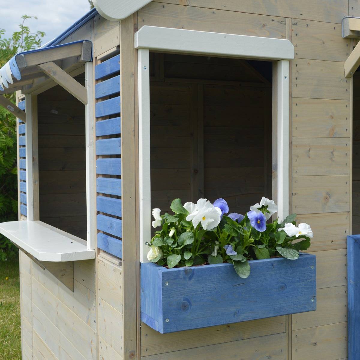 Kangui - Maisonnette enfant extérieur - Cabane en bois avec plancher FLOWI Kangui - Image 9
