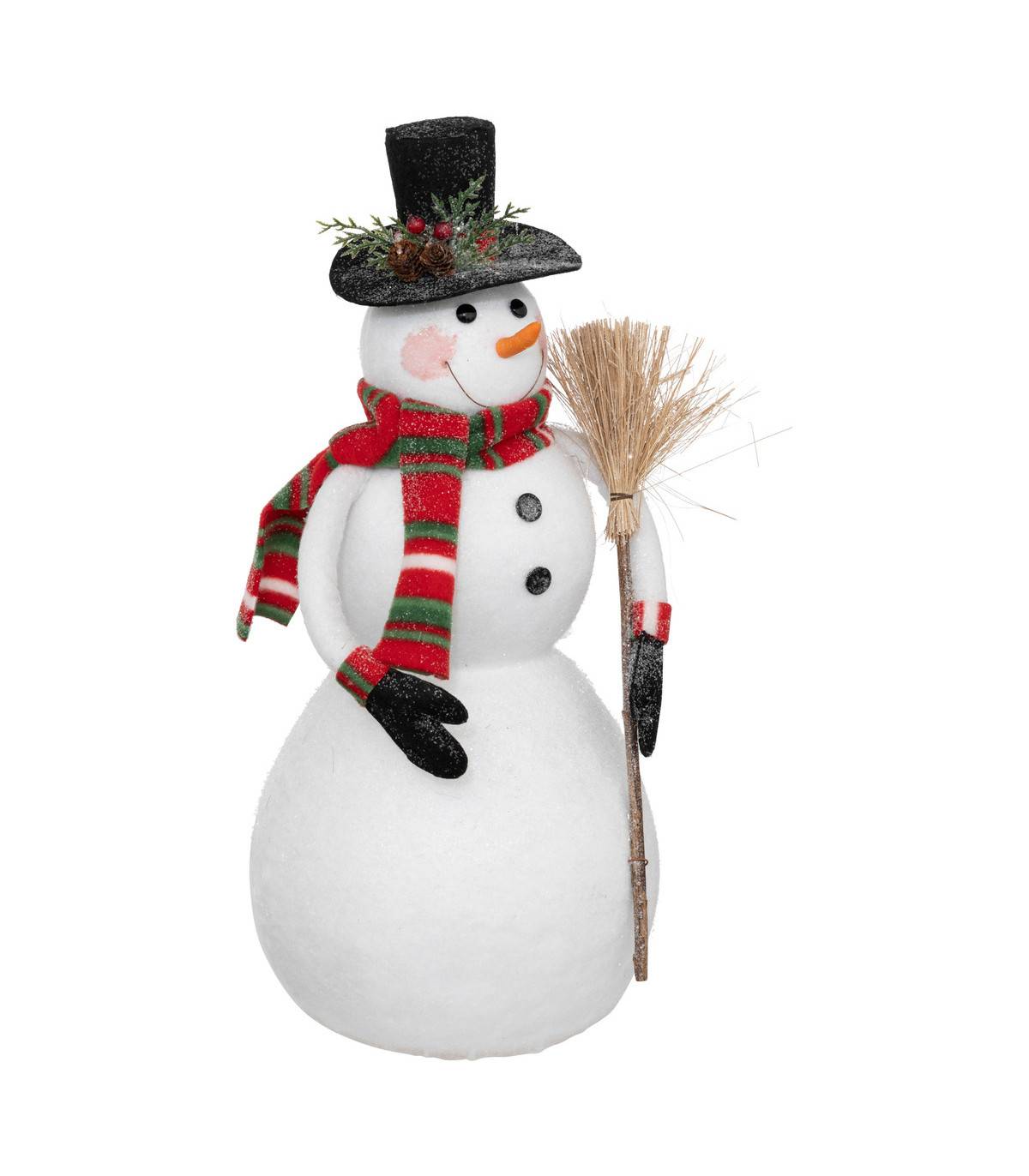 Fééric Lights & Christmas - Déco de Noël Bonhomme de neige traditionnel 23 x 22 x H 50 cm