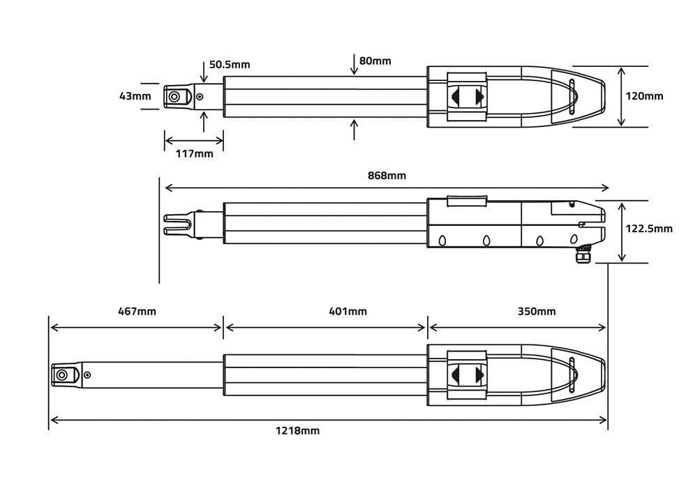 CASANOOV - Casanoov Portail battant 4m LIFE H.140 cm aluminium gris + 2 poteaux ELDA + motorisation Tanker B700 - Image 4