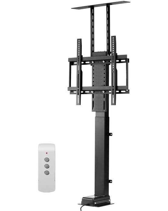 VEVOR Support TV motorisé réglable charge 60kg, VESA 400x400mm, pour écrans 32-55" (hors/pendant armoire). - Image 1