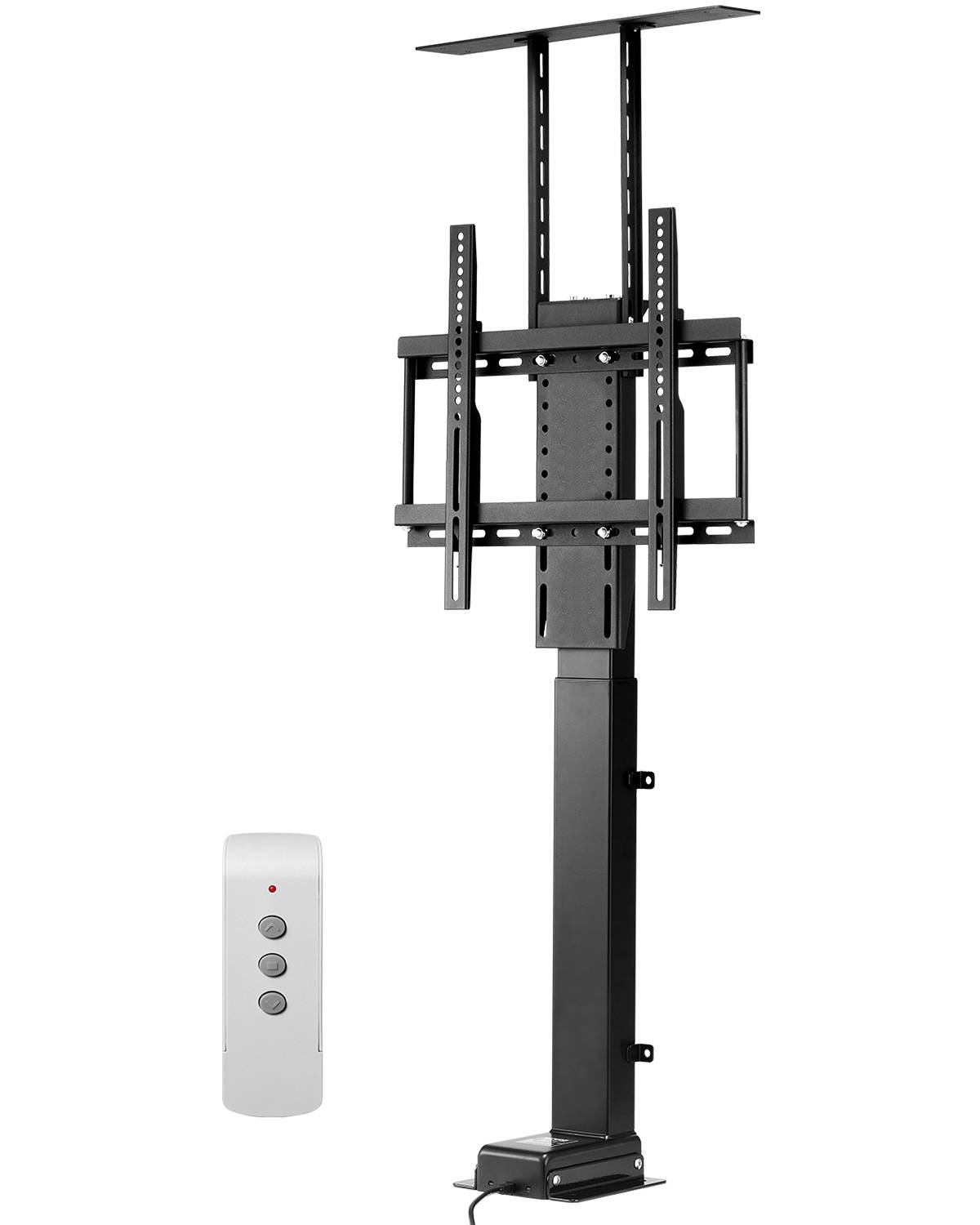 VEVOR Support TV motorisé réglable charge 60kg, VESA 400x400mm, pour écrans 32-55" (hors/pendant armoire). - Image 1