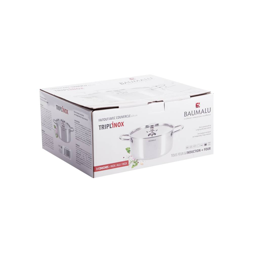 Baumalu - Faitout avec couvercle Tripli Pro 26 cm - Image 2