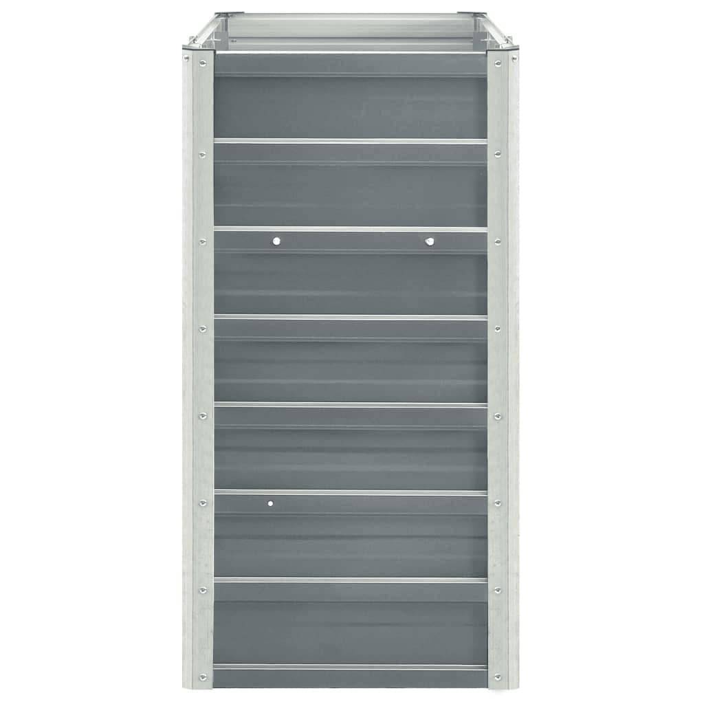 Jardinière | Lit surélevé de jardin Acier galvanisé 240x40x77 cm Gris - Image 4