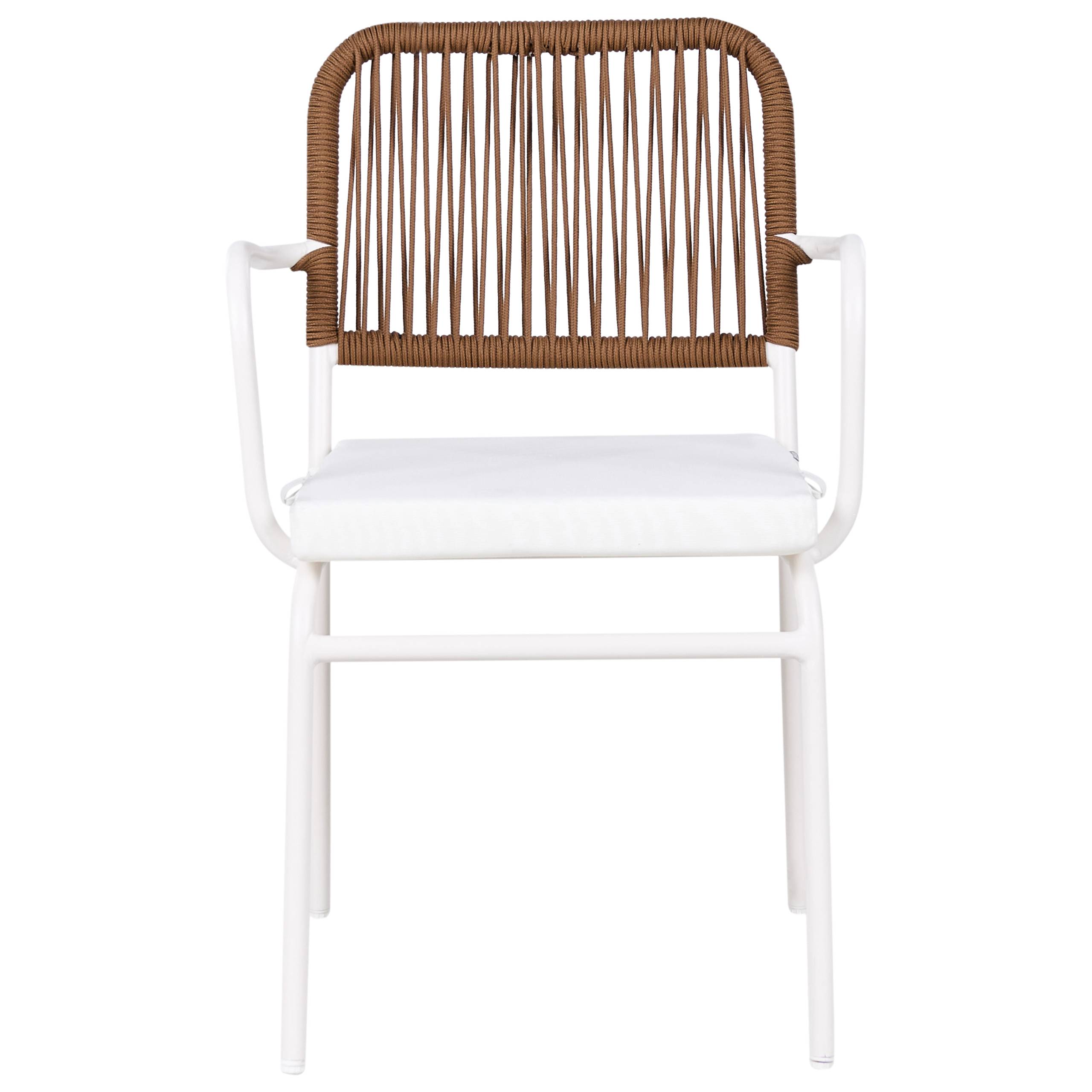 Beliani - Chaise de jardin Aluminium Blanc TACENO - Beliani - Image 4