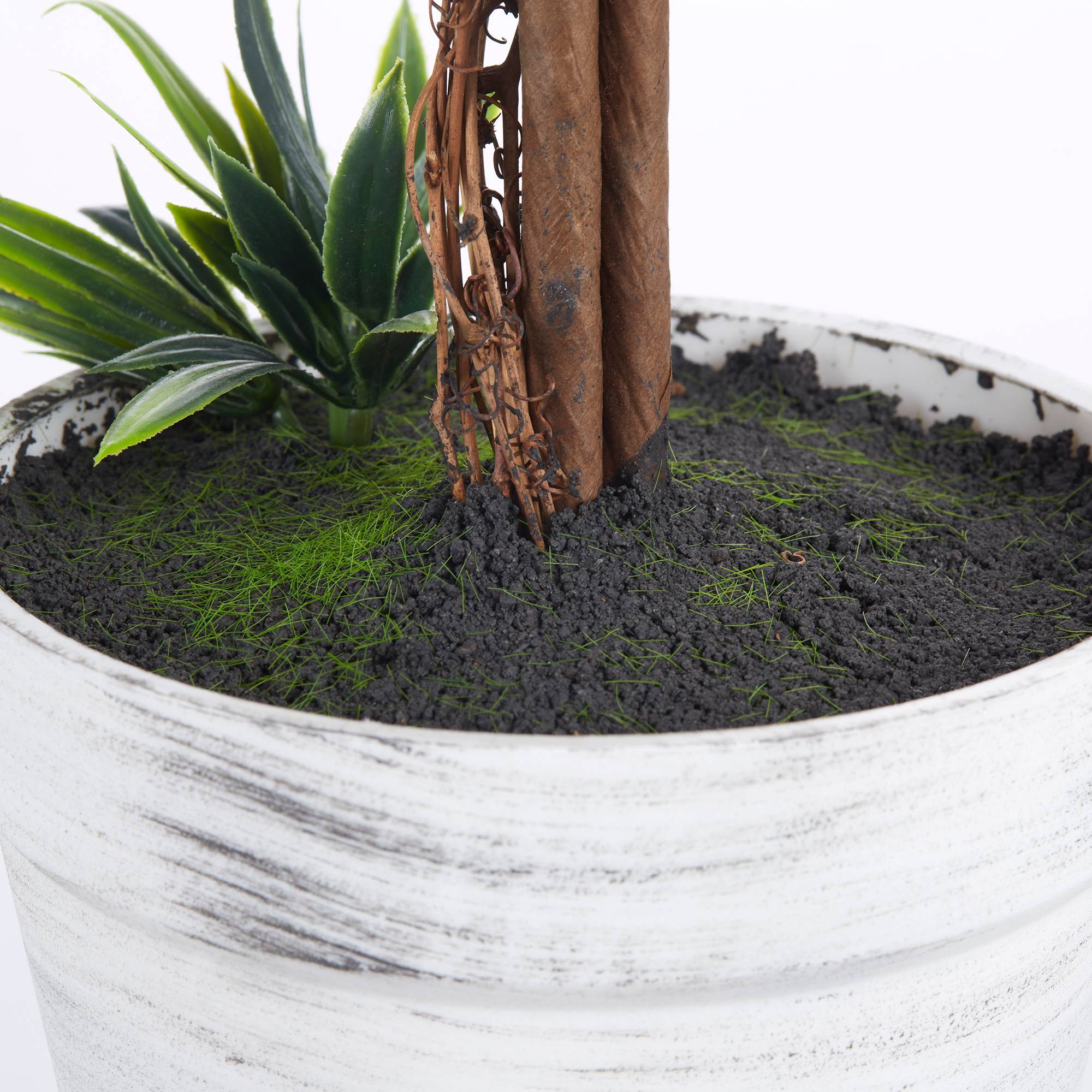 PANGIVO - Plantes artificielles lavande en pot plastique vert lot de 2 24 x 24 x 60 cm - PANGIVO - Image 8