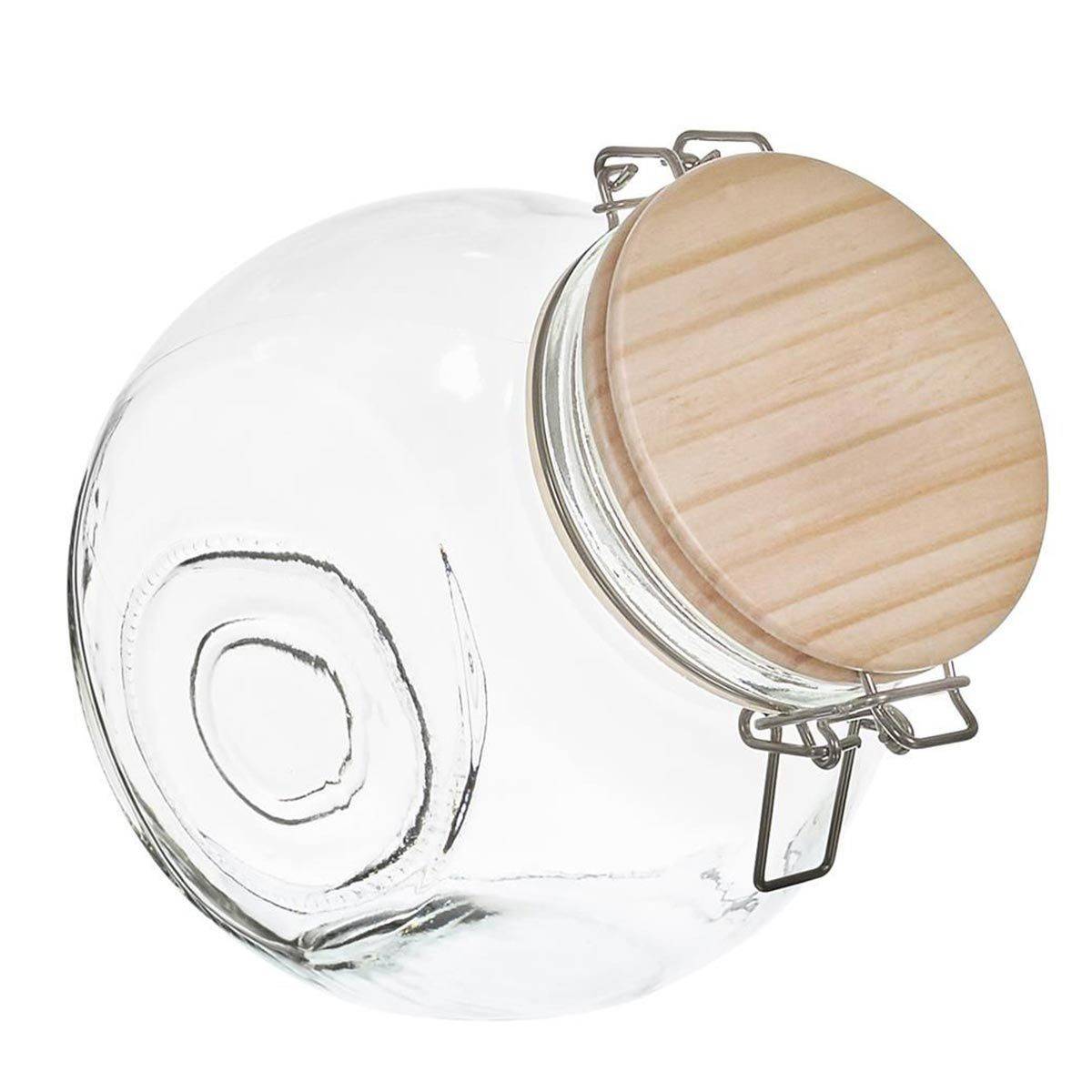 Cook Concept - Bocal de Conservation "Bois" 1,7L Transparent - Image 1