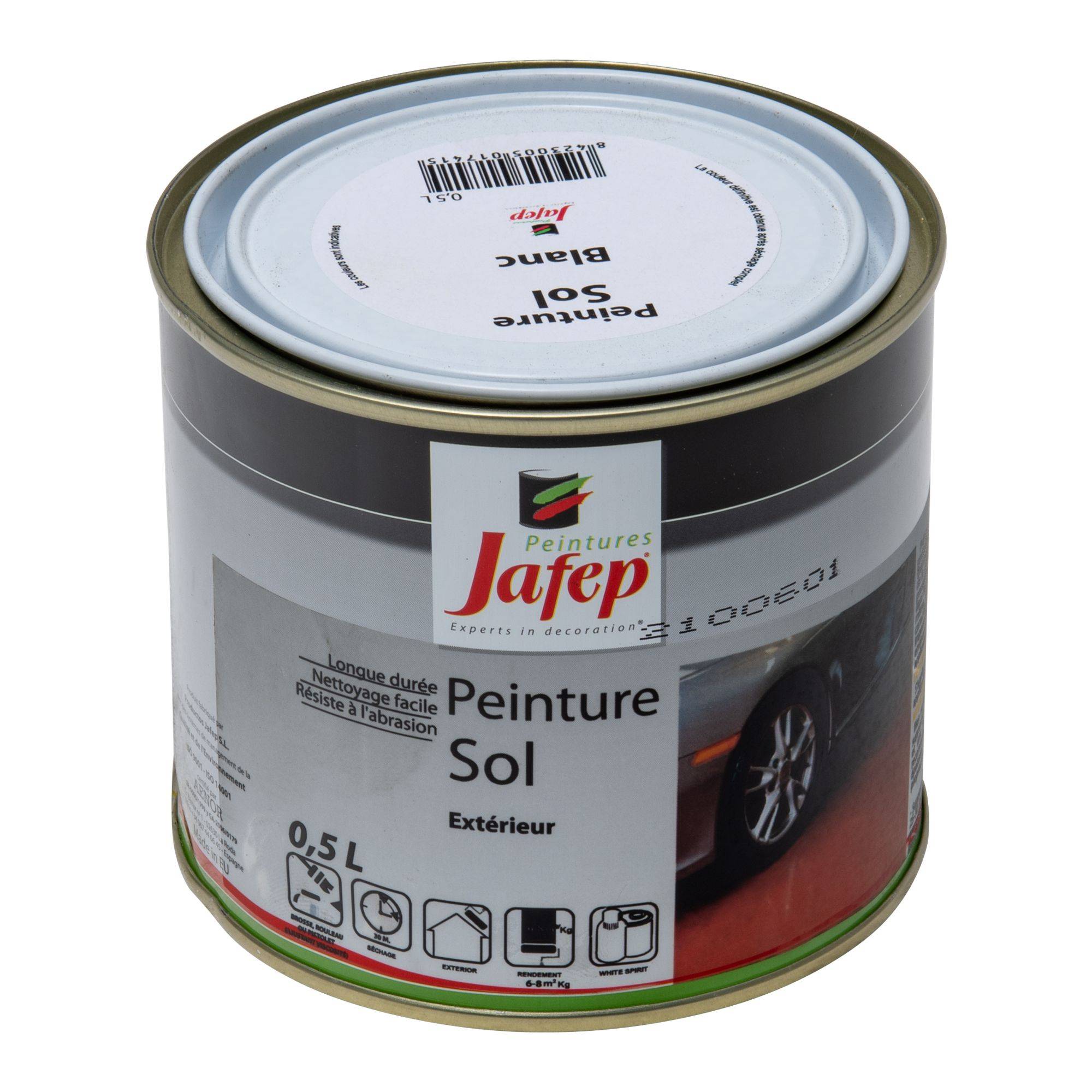 Peinture sol Jafep blanc - 0,5L - Image 2