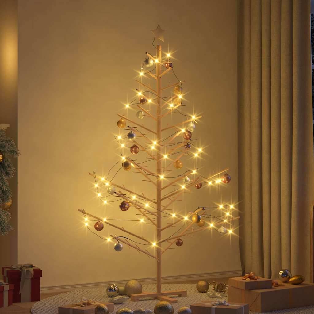 Maison Chic - Sapin de Noël | Arbre de Noël en bois Naturel 180 cm Bois massif en pin Maison Chic - Image 2