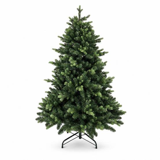Sapin de Noël artificiel réaliste en PE/PVC 180 cm - Épicéa blanc conique - Little Grove - Image 1
