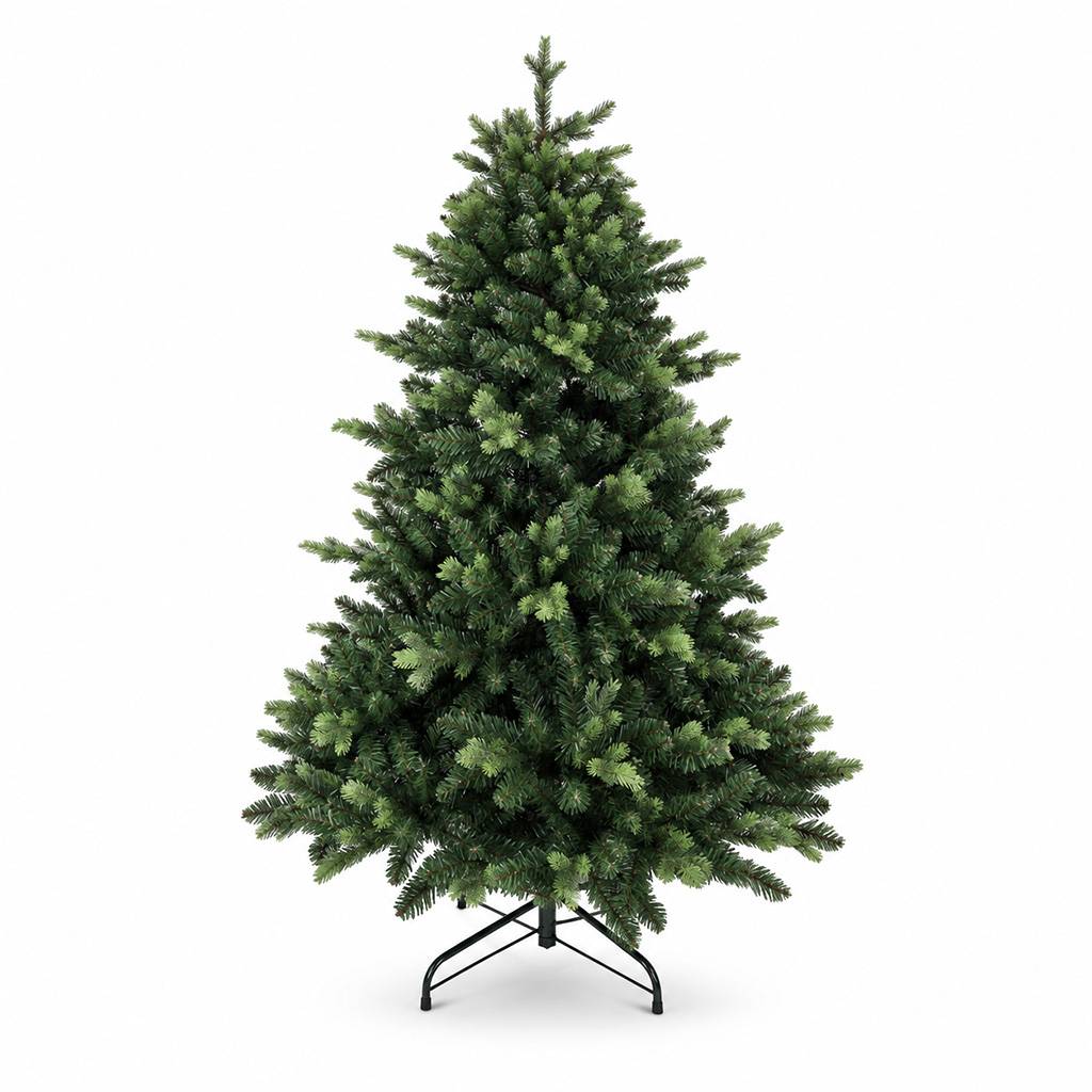 Sapin de Noël artificiel réaliste en PE/PVC 180 cm - Épicéa blanc conique - Little Grove - Image 1