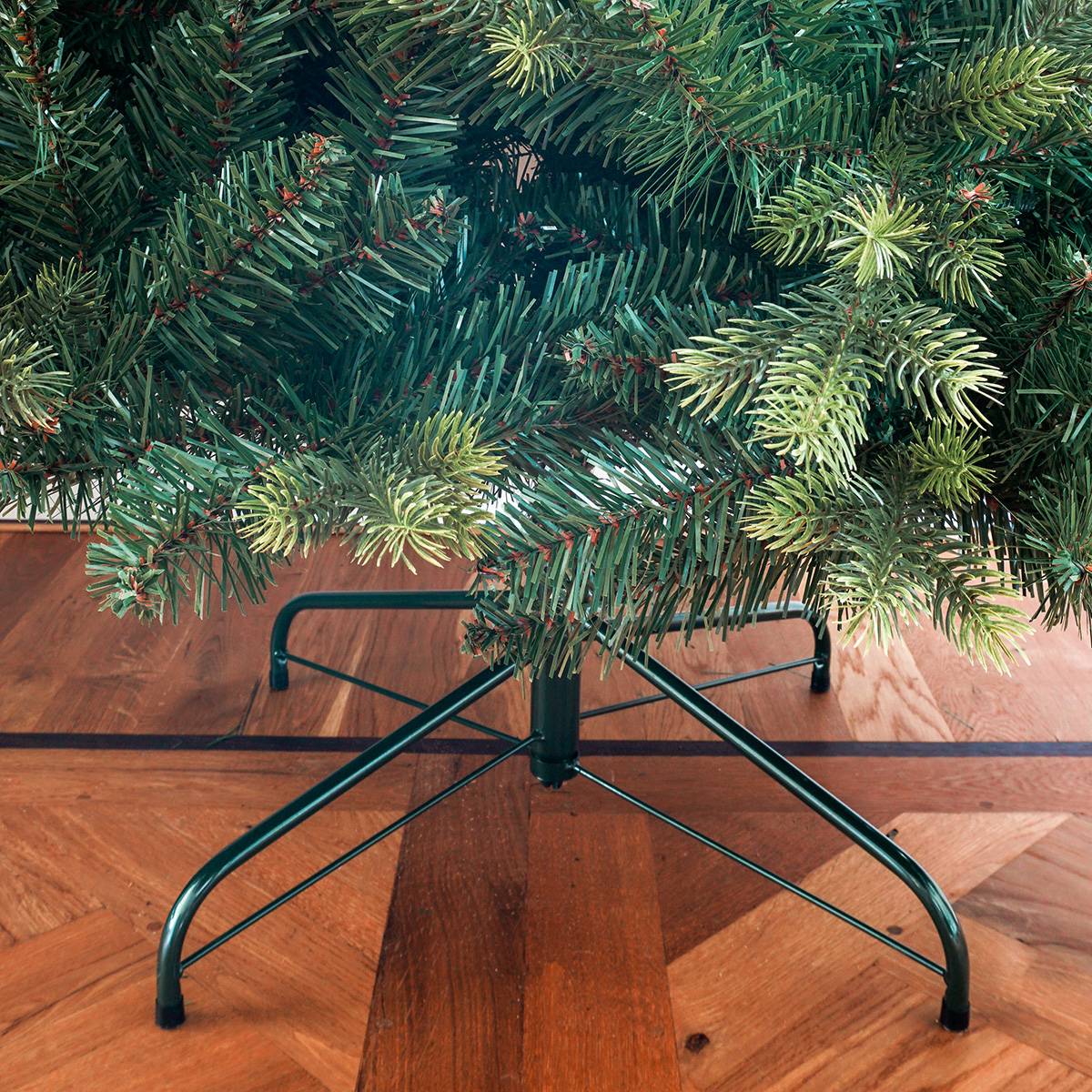 Sapin de Noël artificiel réaliste en PE/PVC 180 cm - Épicéa blanc conique - Little Grove - Image 3