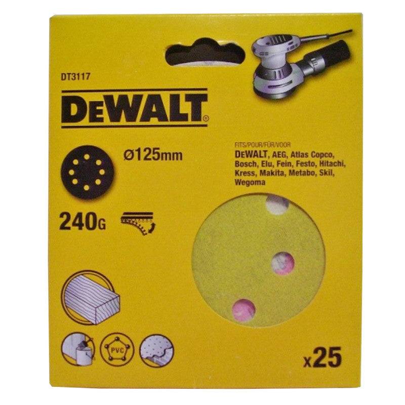 25 Disques abrasifs velcro DEWALT pour ponceuses excentriques ø 125mm - taille  - DEWALT ACCESSOIRES - Image 2