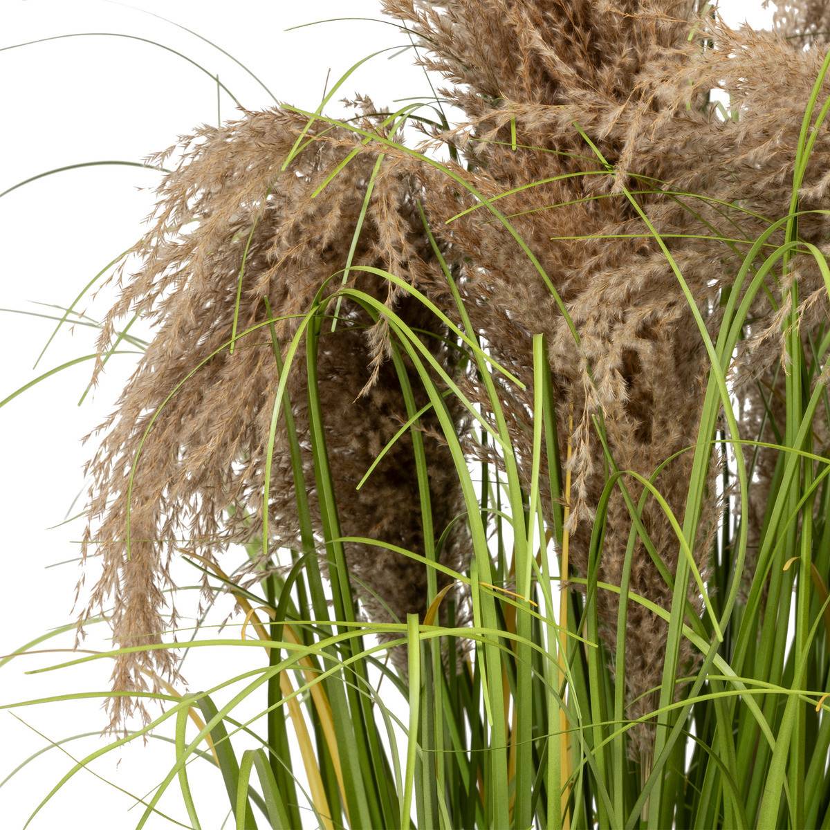 Plante artificielle Bouquet d'herbes en pot H 80 cm - Image 2