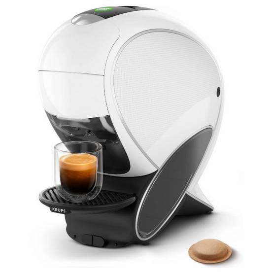 Cafetière à dosette 15 bars 1600w blanc KP850110 Krups - Image 2