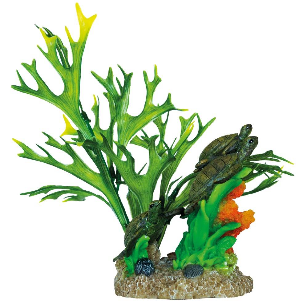 Superfish - Décoration aquarium tortues plantes 21 x 17 x 23 cm - SUPERFISH