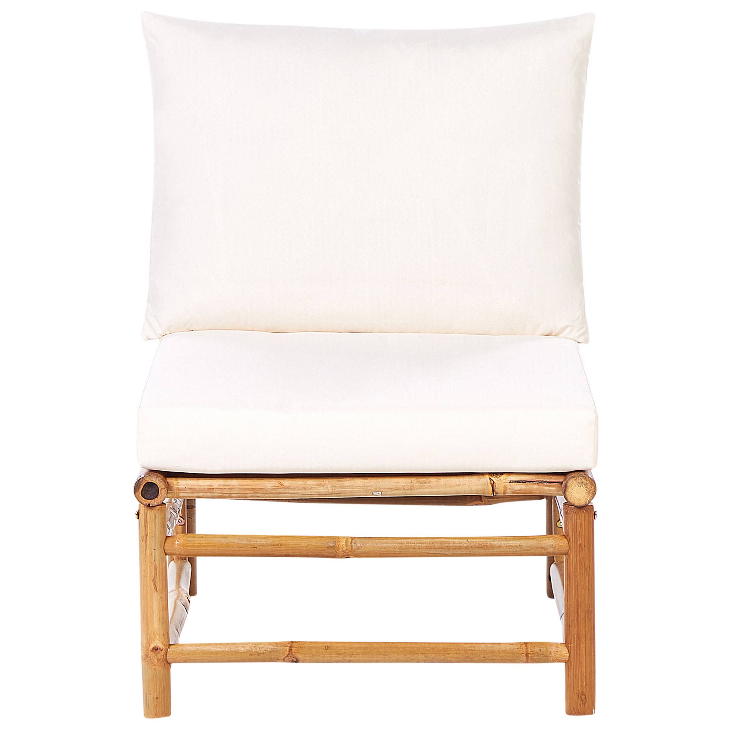 Beliani - Fauteuil Bambou Blanc cassé CERRETO - Beliani - Image 4