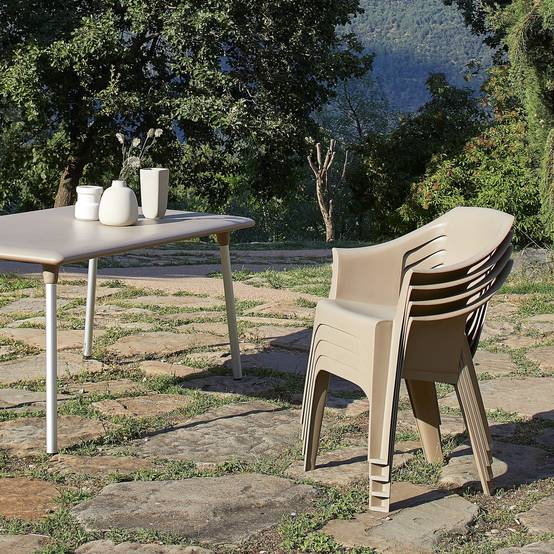 Set 2 fauteuils intérieur, extérieur gris foncé COOL garbar - Image 7