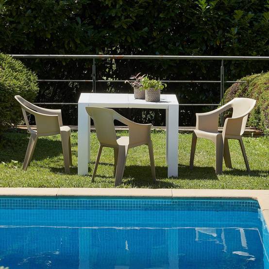Set 2 fauteuils intérieur, extérieur gris foncé COOL garbar - Image 6